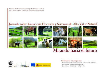 Jornada sobre Ganadería Extensiva y Sistemas de Alto Valor Natural