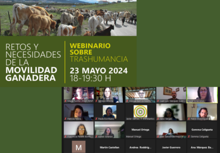 Crónica del webinario «Trashumancia: Retos y necesidades de la movilidad ganadera»